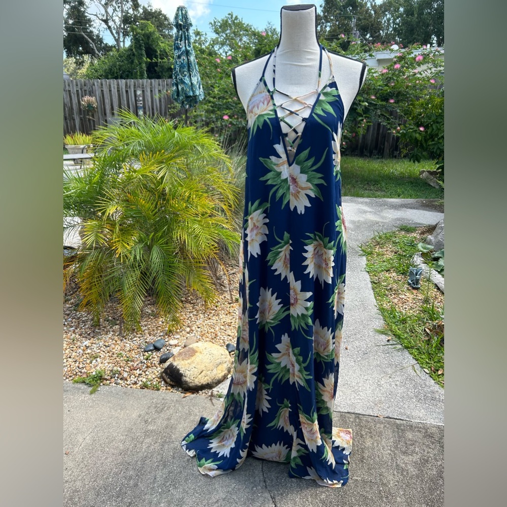 Show Me Your Mumu Navy Floral Maxi